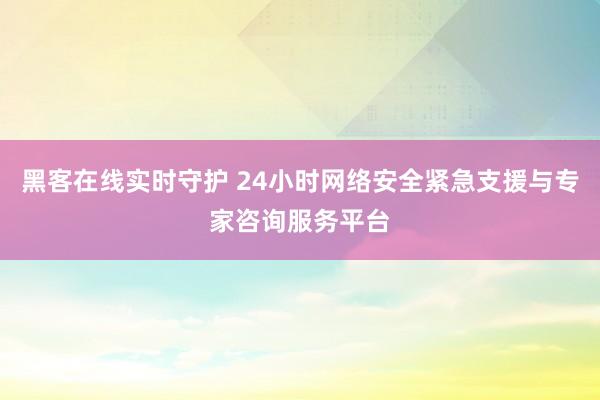 黑客在线实时守护 24小时网络安全紧急支援与专家咨询服务平台